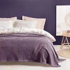 Yataş Bedding Holly Wellsoft Battaniye Tek Kişilik - Gri