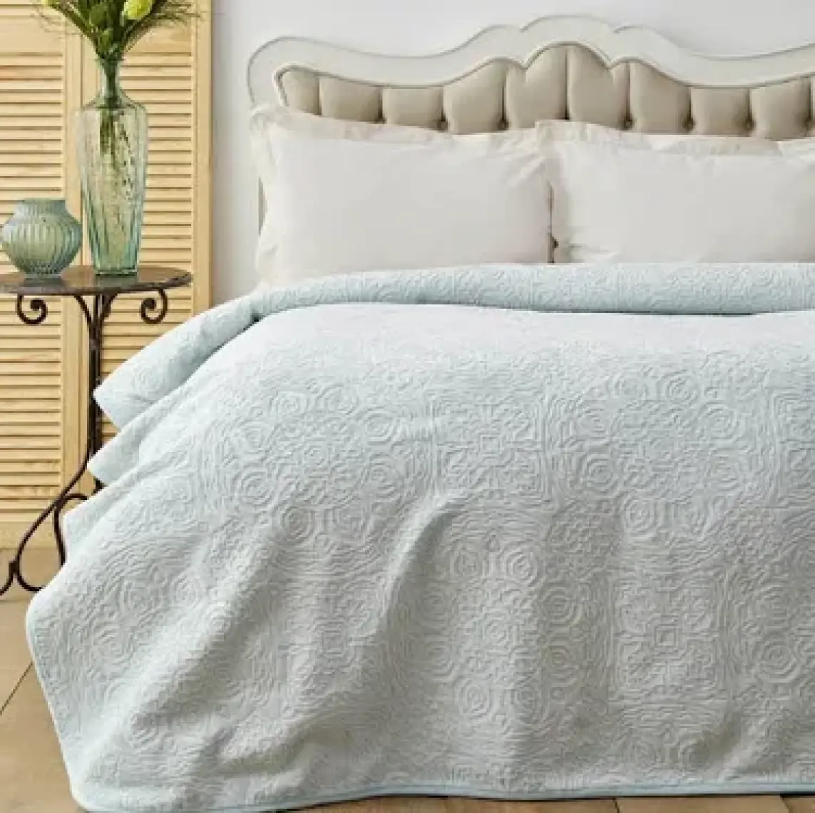 Karaca Home Scala Mürdüm Çift Kişilik Embosy Battaniye