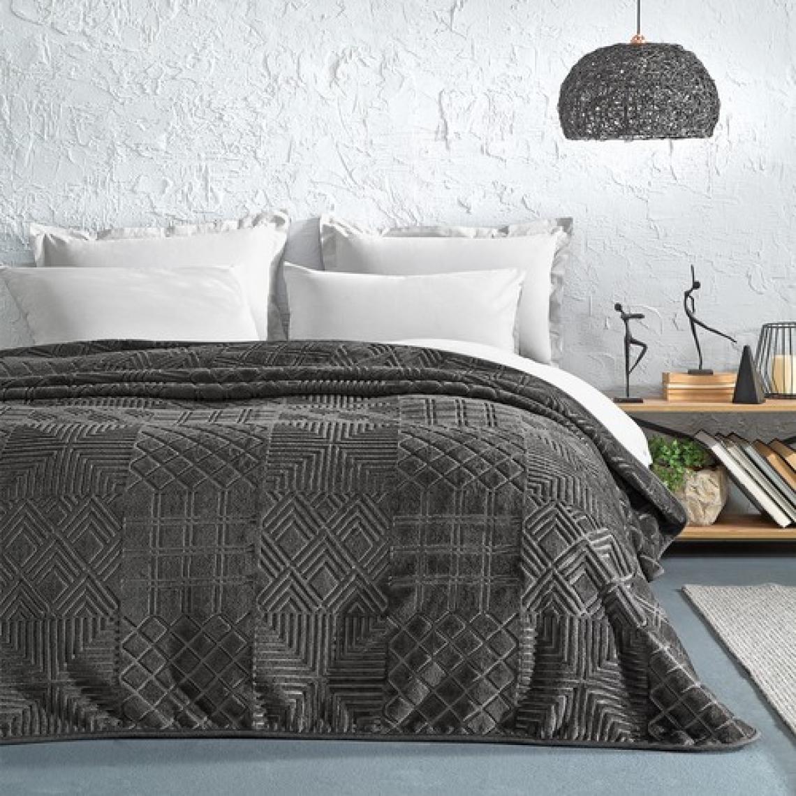 Yataş Bedding Nova Çift Kişilik Emboss Battaniye - Gri