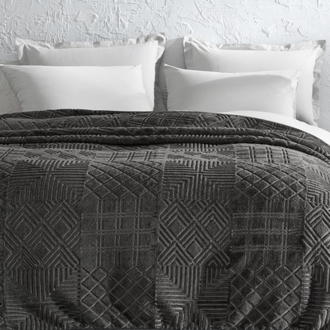 Yataş Bedding Nova Çift Kişilik Emboss Battaniye - Gri