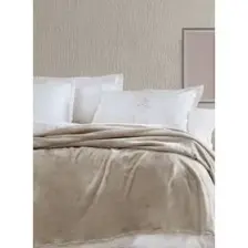 Yataş Bedding Olenna Çift Kişilik Wellsoft Battaniye - Bej