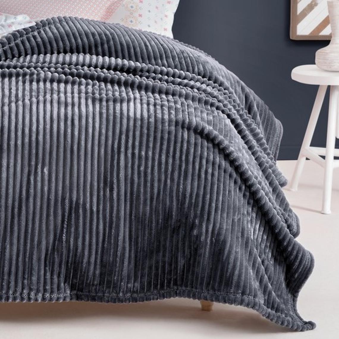 Yataş Bedding Holly Wellsoft Battaniye Tek Kişilik- Antrasit