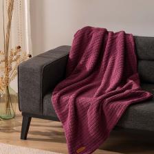Riva İstanbul Wellsoft Tek Kişilik Kareli Battaniye - Peluş Tv Battaniyesi 100 x 170  cm  Gül Kurusu