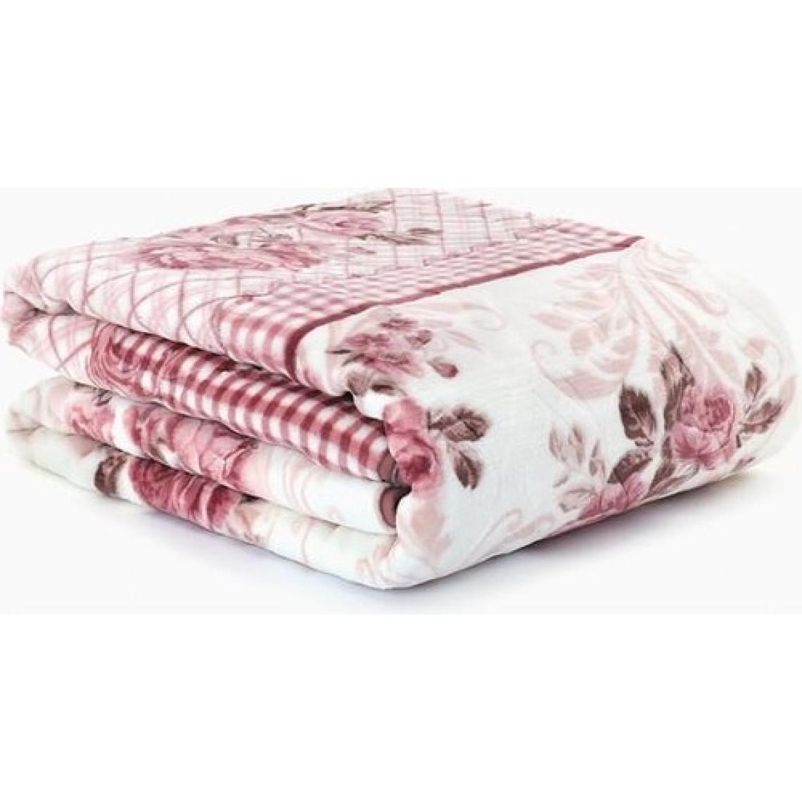 Sarar Wellsoft Çift Kişilik Battaniye 4 Kg - Rosery Beyaz