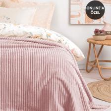Yataş Bedding Holly Wellsoft Battaniye Tek Kişilik - Pudra