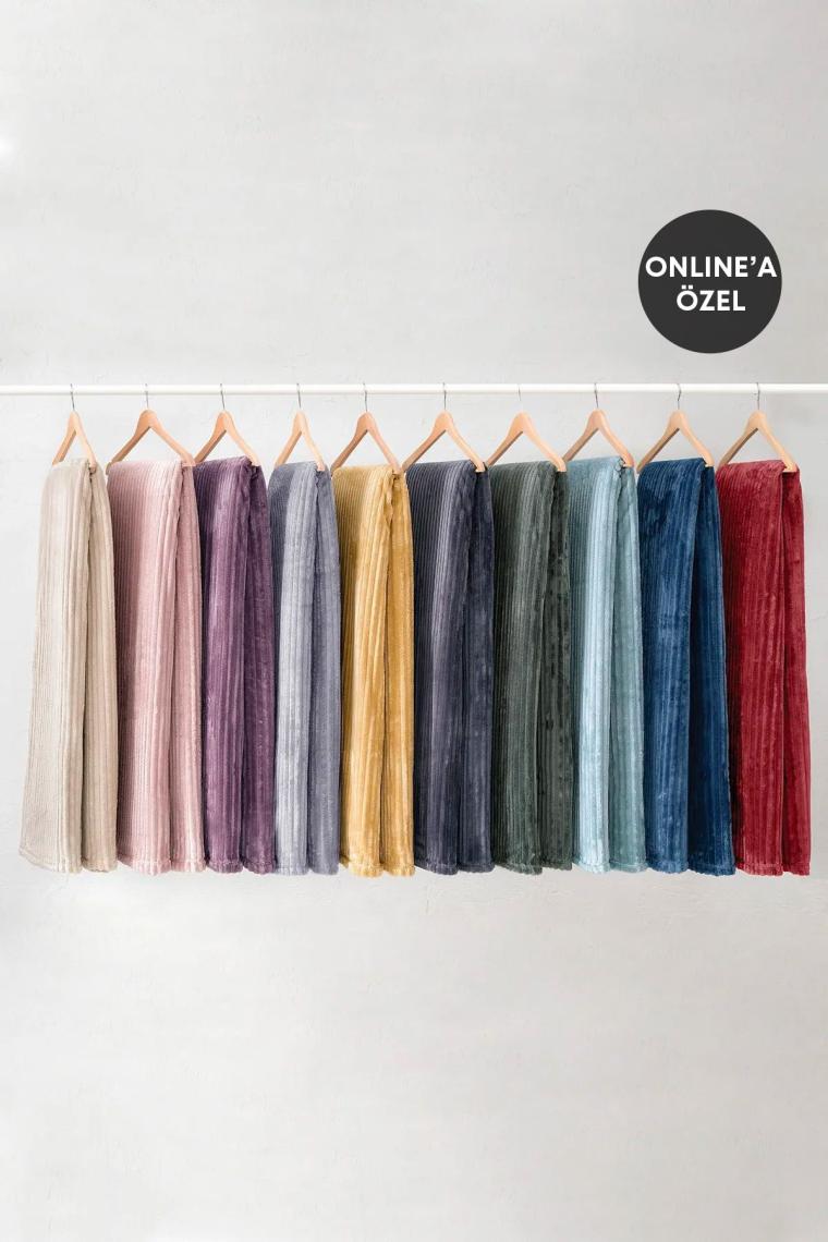 Yataş Bedding Holly Wellsoft Battaniye Tek Kişilik - Pudra