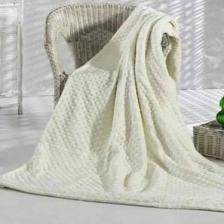 Merinos Pearl Tomurcuk Battaniye Kemik Çift Kişilik