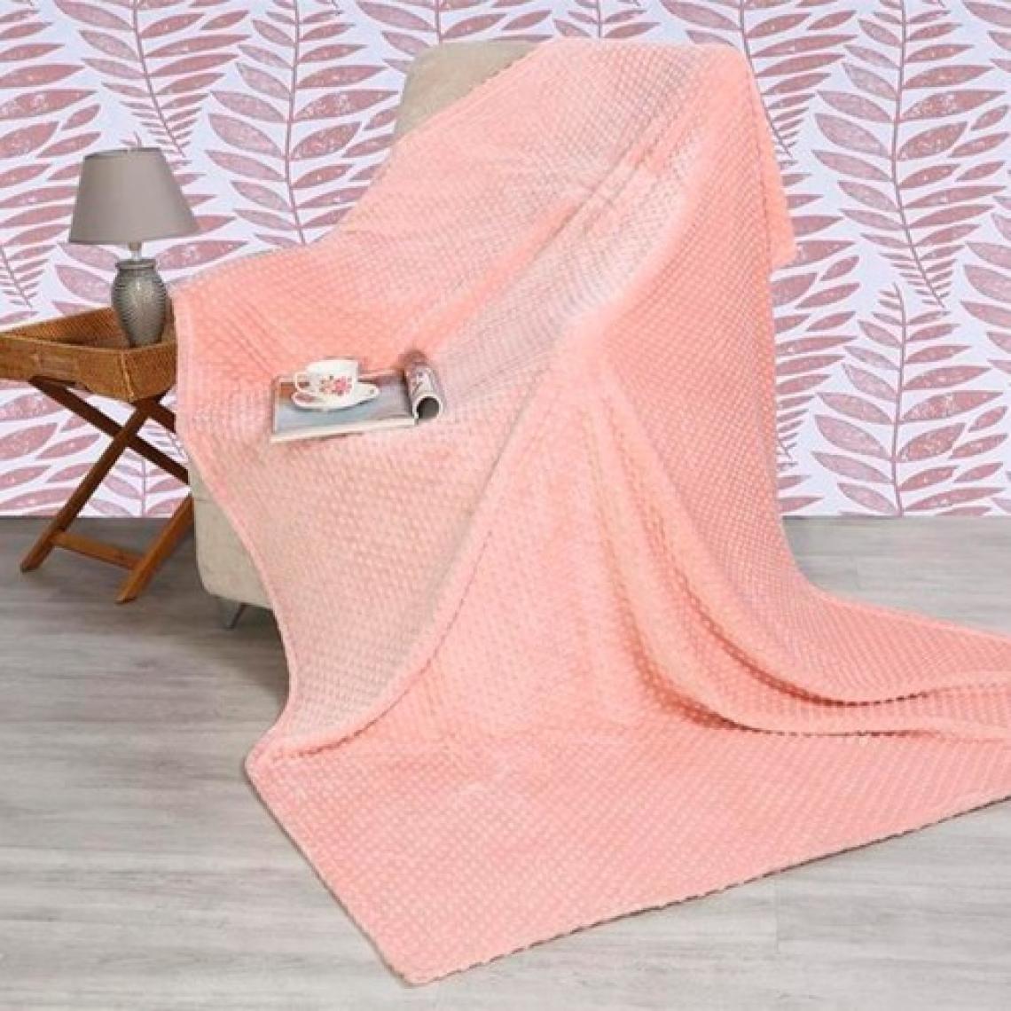 Merinos Pearl Tomurcuk Battaniye Pudra Tek Kişilik