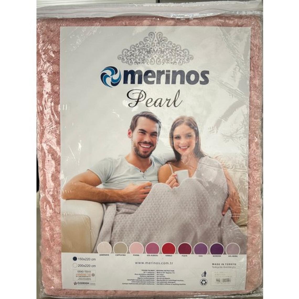 Merinos Pearl Tomurcuk Battaniye Pudra Tek Kişilik