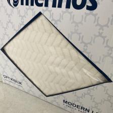 Merinos Modern Line 3 Parça Battaniye Seti - Ekru