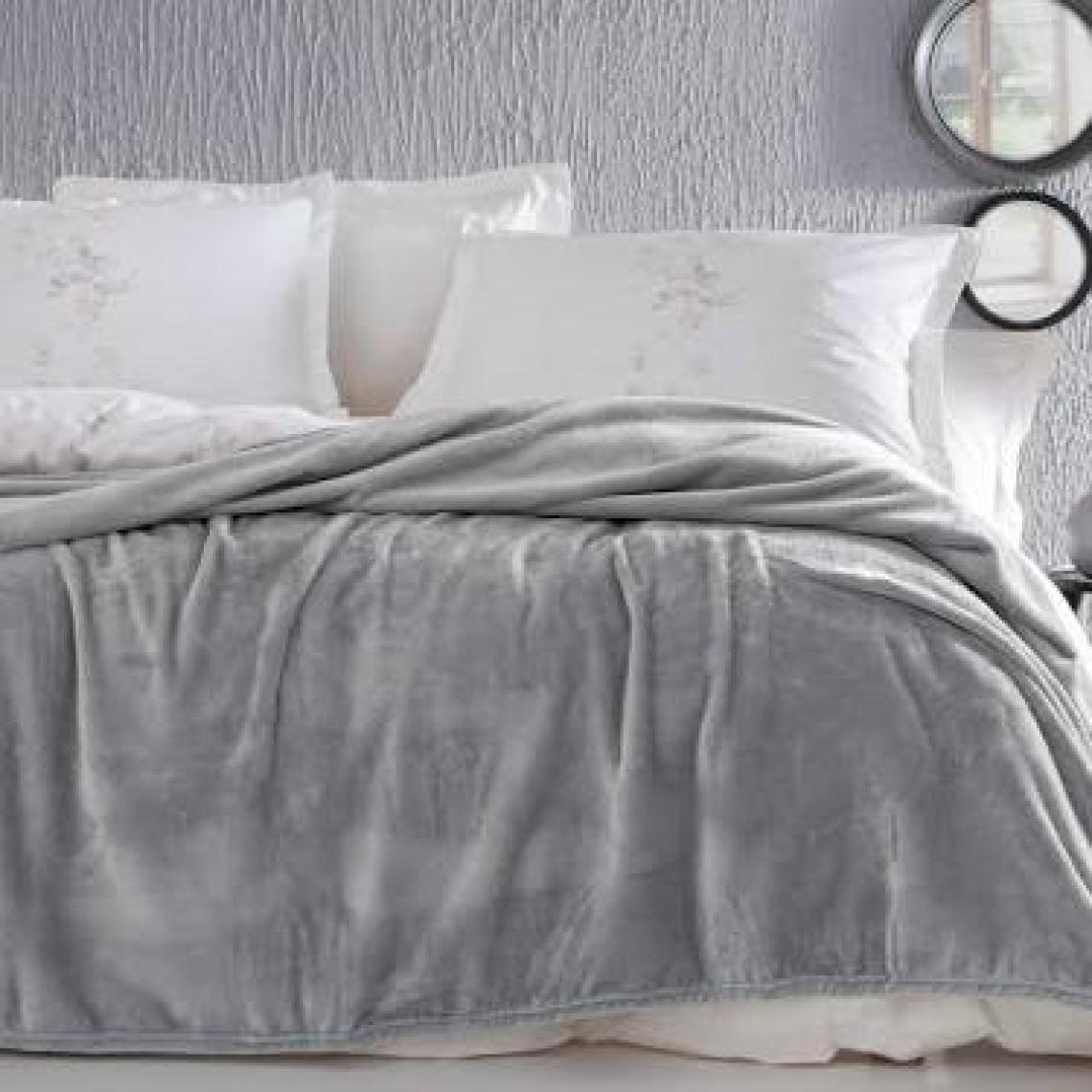 Yataş Bedding Olenna Çift Kişilik Wellsoft Battaniye - Açık Gri