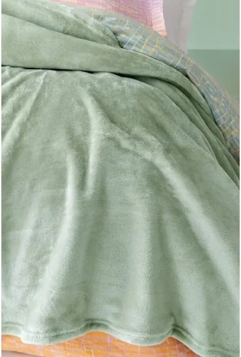 Yataş Bedding Olenna Çift Kişilik Wellsoft Battaniye - Adaçayı