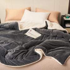Mulberry Sherpa Polar Battaniye Çift Taraflı Çift Kişilik 220X240 cm