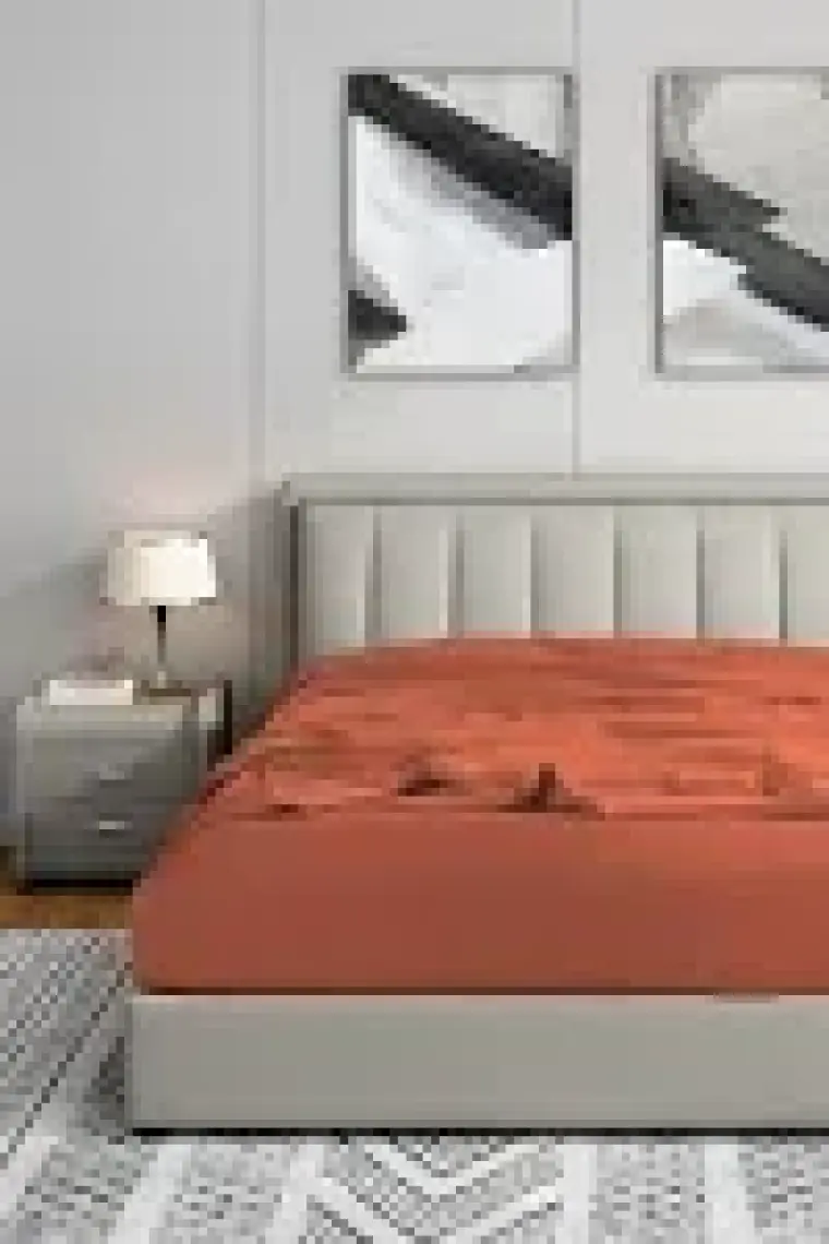 Soley | Jersey |  Pamuk Çift Kişilik 200 x 200 Lastikli Çarşaf