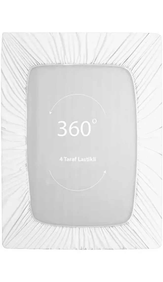 Soley | Jersey |  Pamuk Çift Kişilik 200 x 200 Lastikli Çarşaf