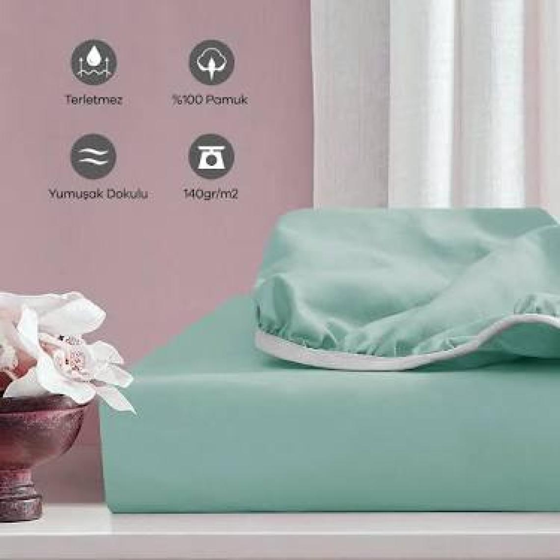 Soley | Jersey | %100 Doğal Pamuklu Çift Kişilik 160 x 200 Lastikli Çarşaf