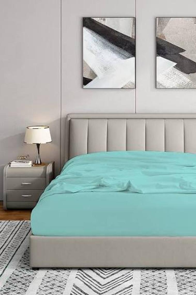 Soley | Jersey | %100 Doğal Pamuklu Çift Kişilik 200 x 200 Lastikli Çarşaf