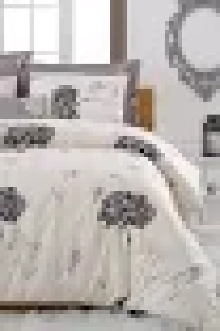 Enlora Home Mature Nevresim Seti Çift Kişilik Efil Bej-Gri