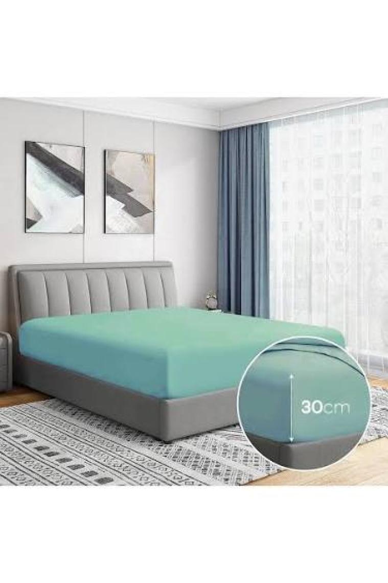 Soley | Jersey | %100 Doğal Pamuklu Tek Kişilik 120 x 200 Lastikli Çarşaf