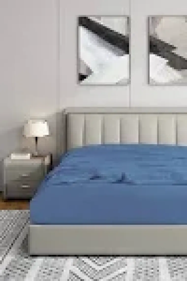 Soley | Jersey | %100 Doğal Pamuklu Çift Kişilik 200 x 200 Lastikli Çarşaf