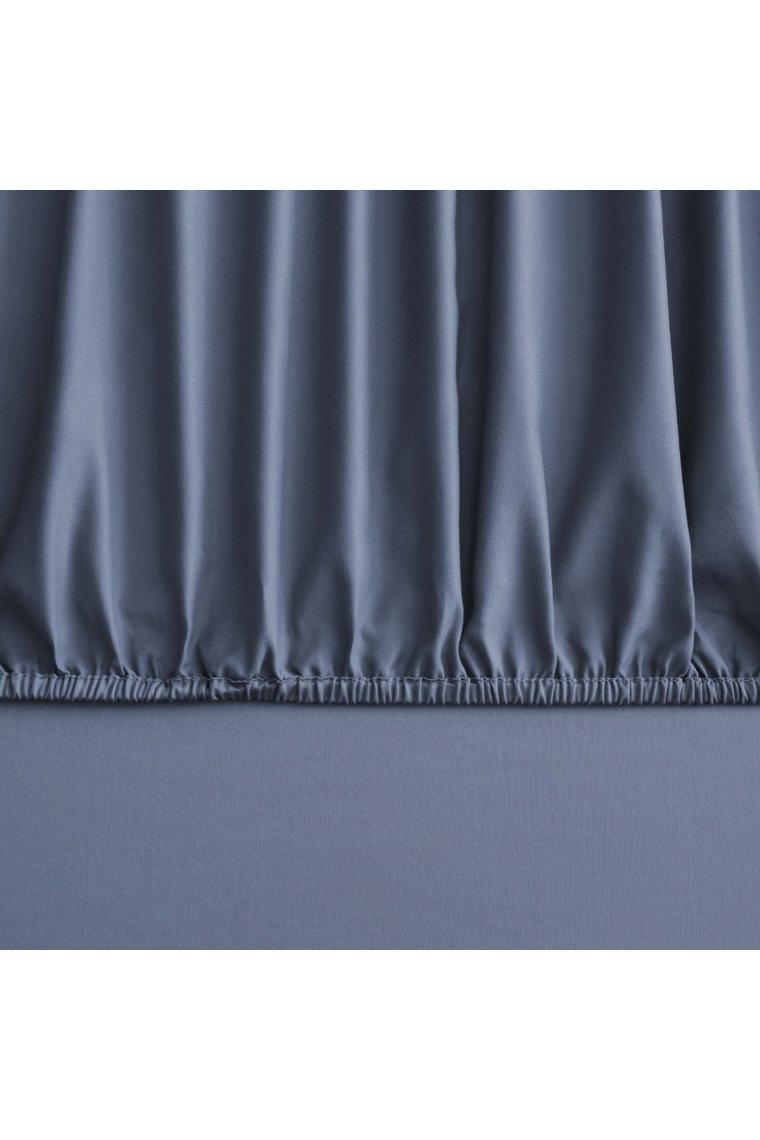 Mix&match Pamuk Saten Çift Kişilik Lastikli Çarşaf Indigo