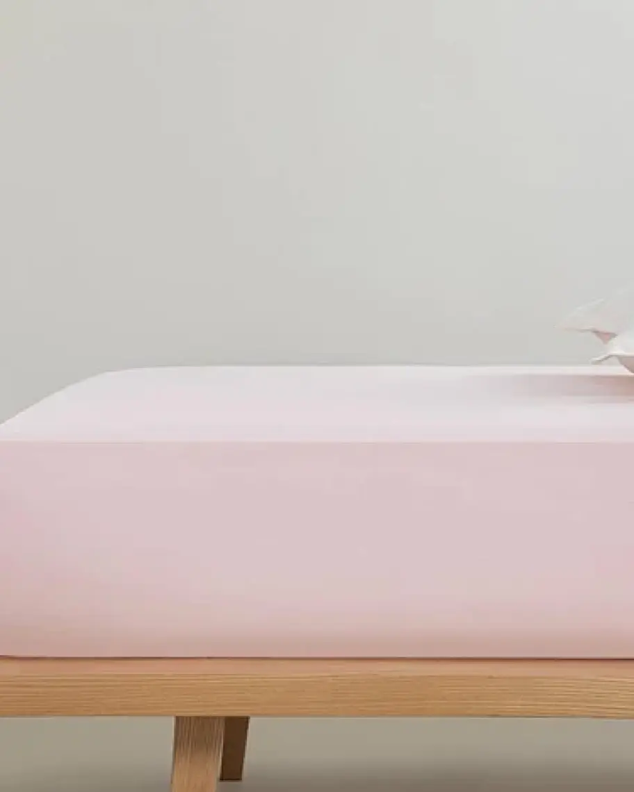 English Home Düz Pamuklu Çift Kişilik Lastikli Çarşaf 160x200 cm Toz Pembe