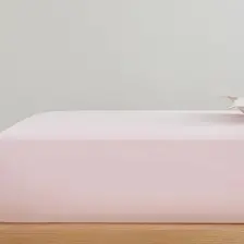 English Home Düz Pamuklu Çift Kişilik Lastikli Çarşaf 160x200 cm Toz Pembe