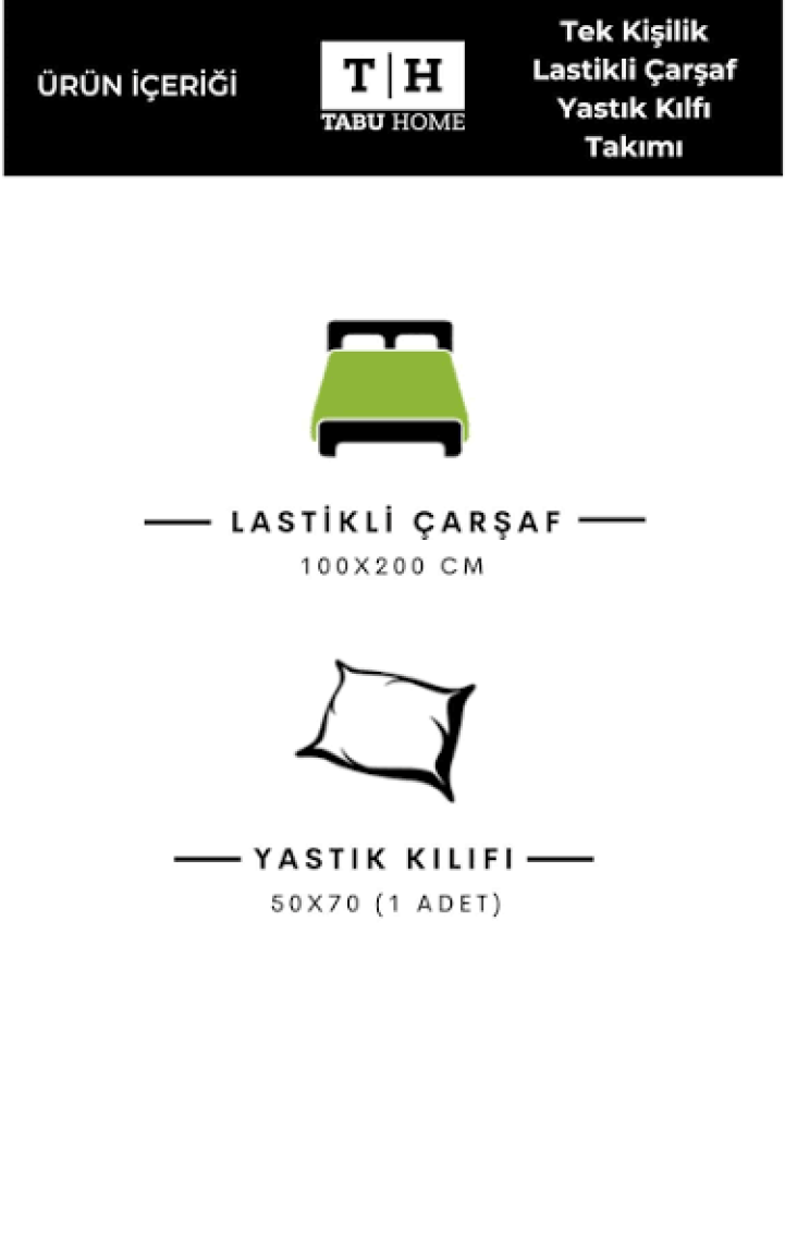 Tabu Home  Tek / Çift Kişilik Lastikli Çarşaf