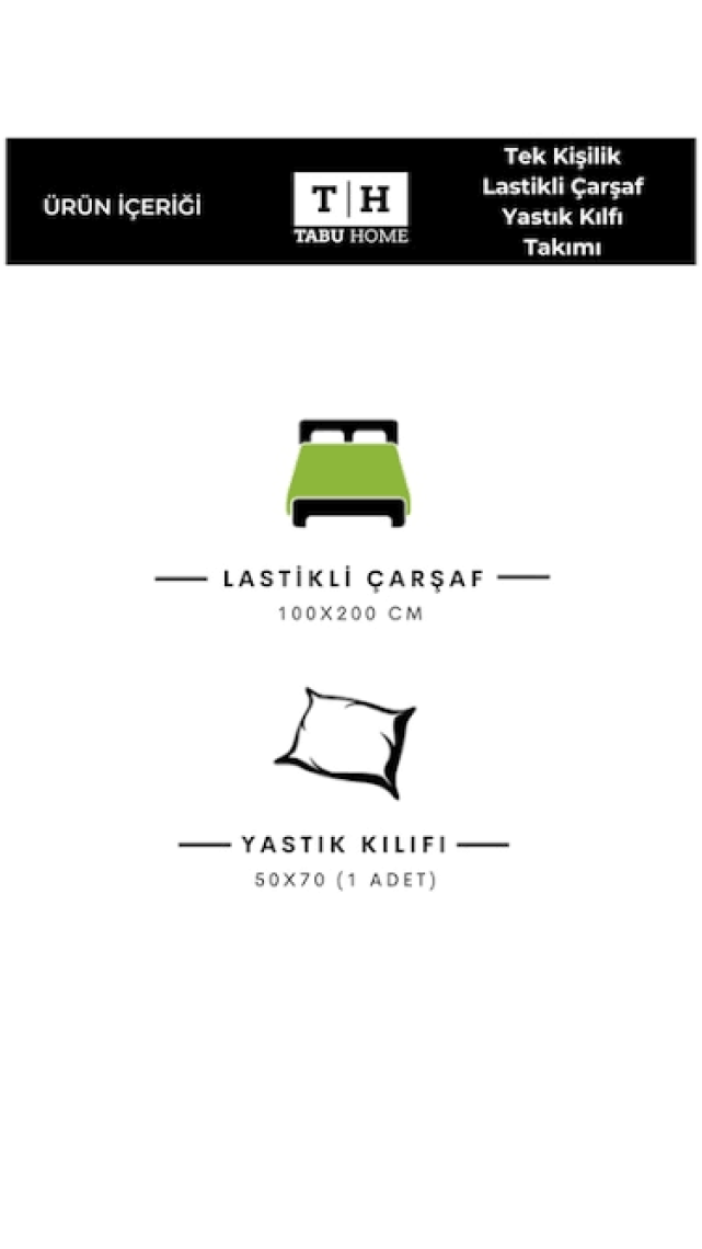 Tabu Home  Tek / Çift Kişilik Lastikli Çarşaf