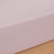 Düz Pamuklu Ara Ebat Lastikli Çarşaf Toz Pembe