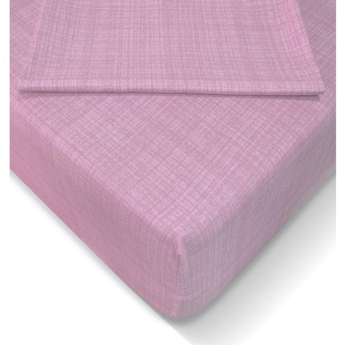 Alla Turca Ranforce 120x200 cm Lastikli Çarşaf Seti - Pembe