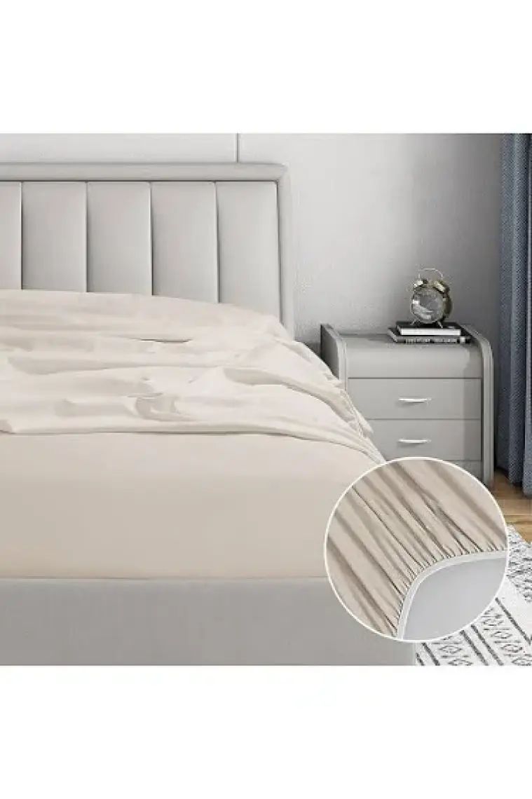 Soley | Jersey | %100 Doğal Pamuklu Tek Kişilik 100 x 200 Lastikli Çarşaf