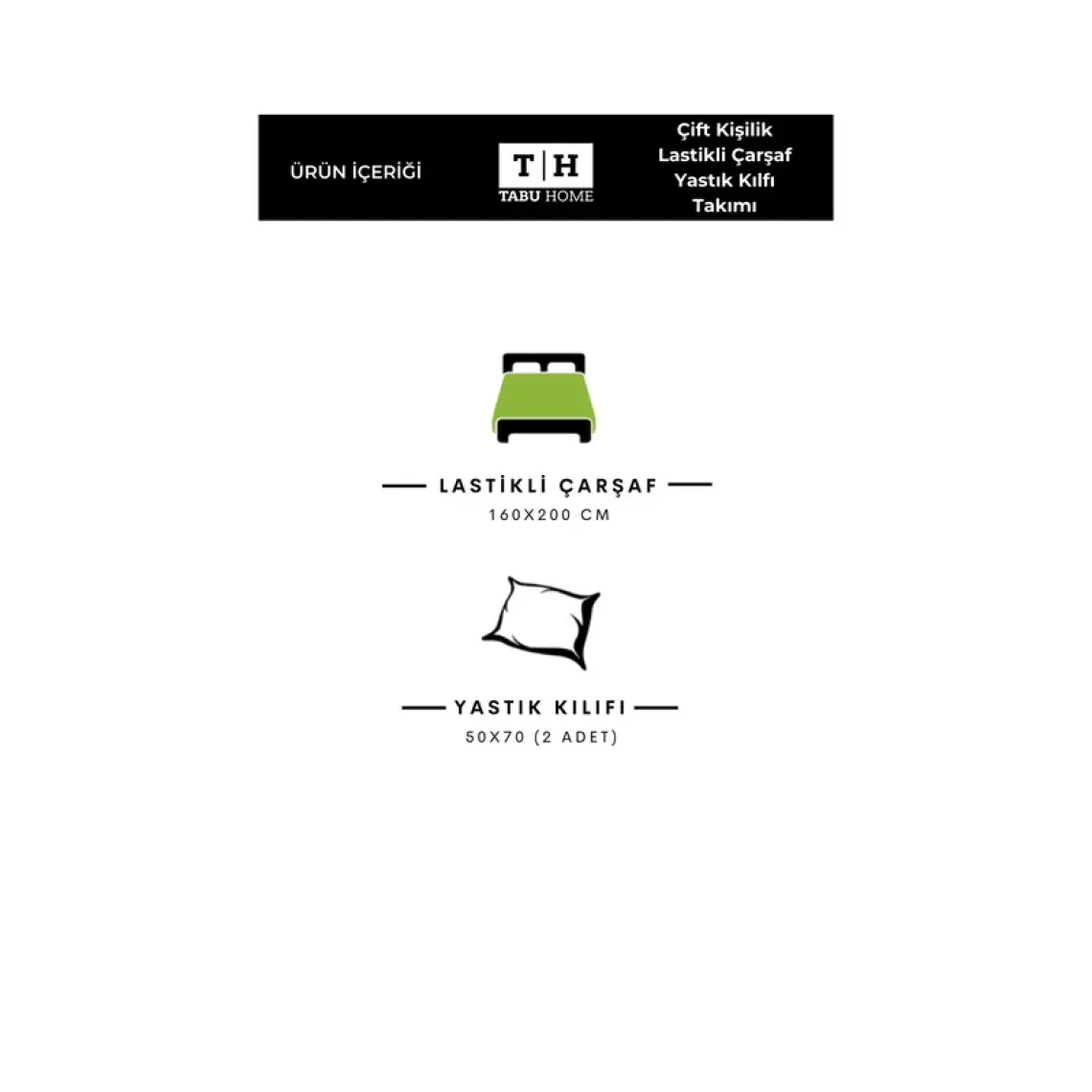 Tabu Home  Tek / Çift Kişilik Lastikli Çarşaf
