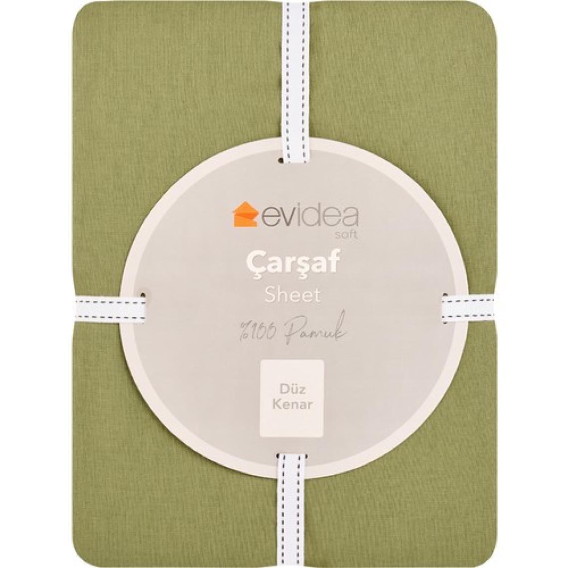 Evidea Soft King Size Çift Kişilik Çarşaf - Yeşil - 260X280 cm