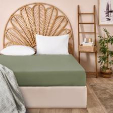 Evidea Soft King Size Çift Kişilik Çarşaf - Yeşil - 260X280 cm