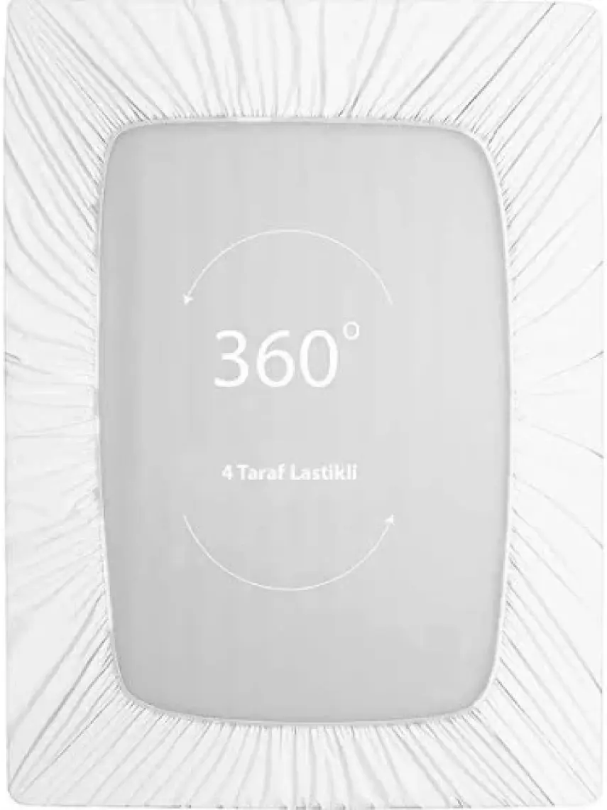 Soley | Jersey |  Doğal Pamuklu Tek Kişilik 100 x 200 Lastikli Çarşaf