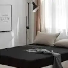 Lady Moda Çift Kişilik %100 Pamuklu Penye Lastikli Çarşaf | Siyah