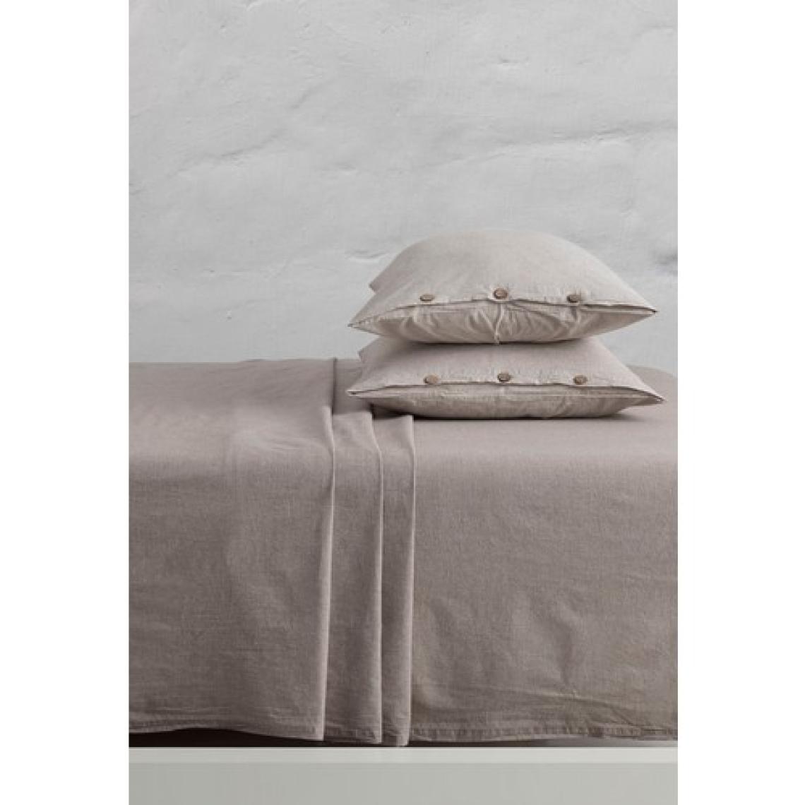 Berolige Chambray 100% Pamuklu Yıkamalı Iplik Boya Lastikli Çarşaf Kahverengi 160x200
