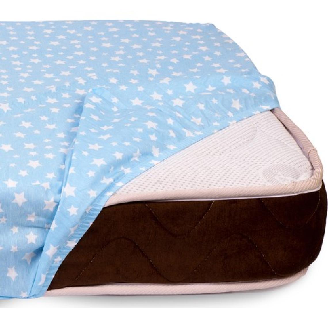 Sluupy Mavi 140 x 190 cm Lastikli (Fitted) Çift Kişilik Yatak Çarşafı