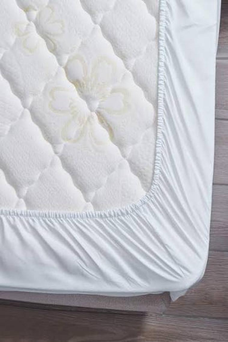 Lady Moda Tek Kişilik %100 Pamuklu Penye Lastikli Çarşaf | Beyaz