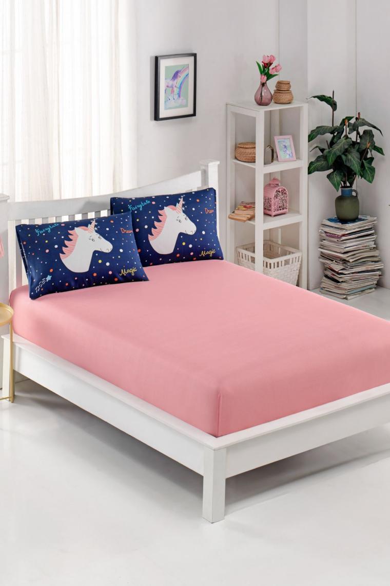 Pes Lastikli Çarşaf Seti Tek Kişilik MagicUnicorn Laci