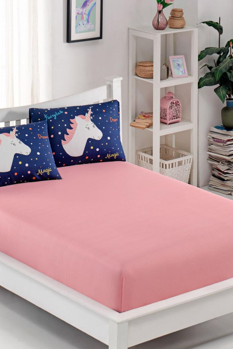 Pes Lastikli Çarşaf Seti Tek Kişilik MagicUnicorn Laci