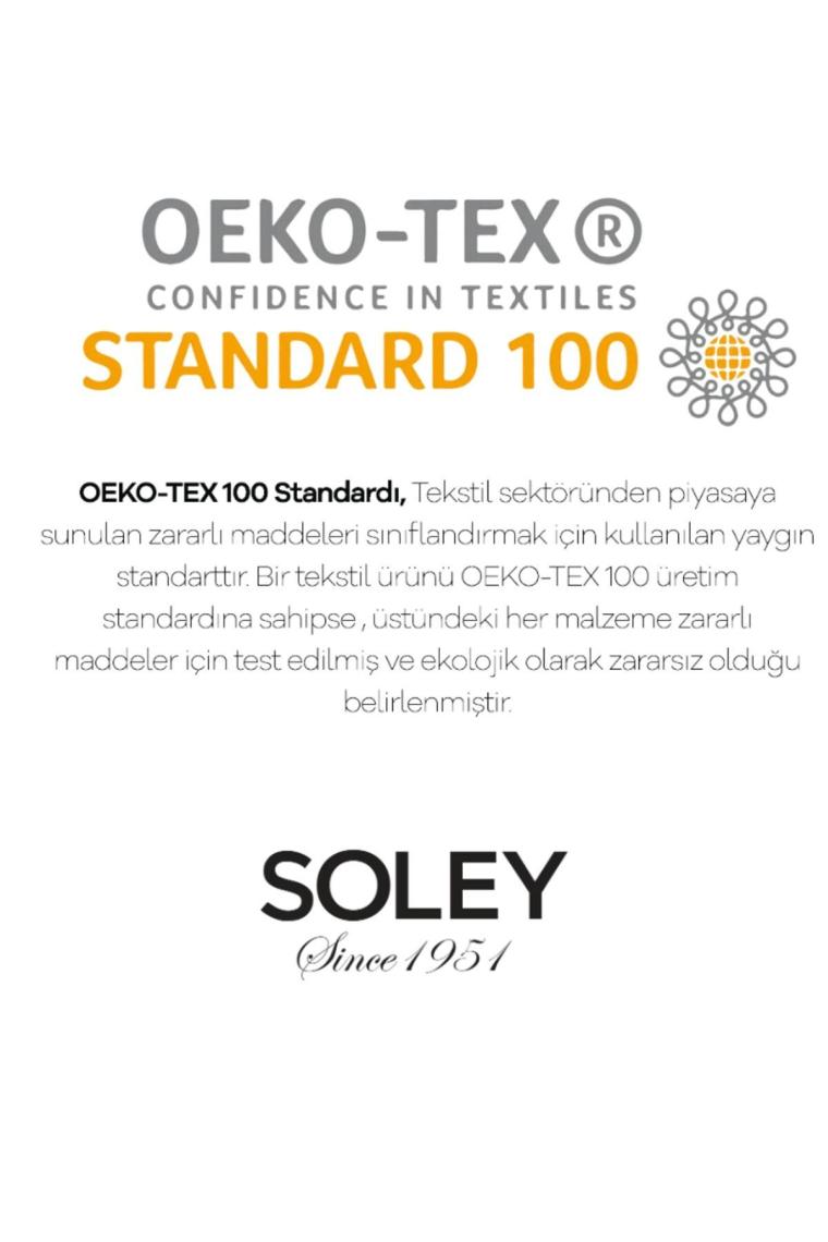Soley | Jersey |  Doğal Pamuklu Tek Kişilik 100 x 200 Lastikli Çarşaf