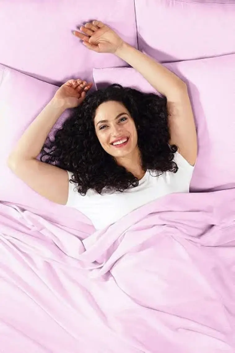 Lady Moda Çift Kişilik %100 Pamuklu Penye Lastikli Çarşaf | Lila