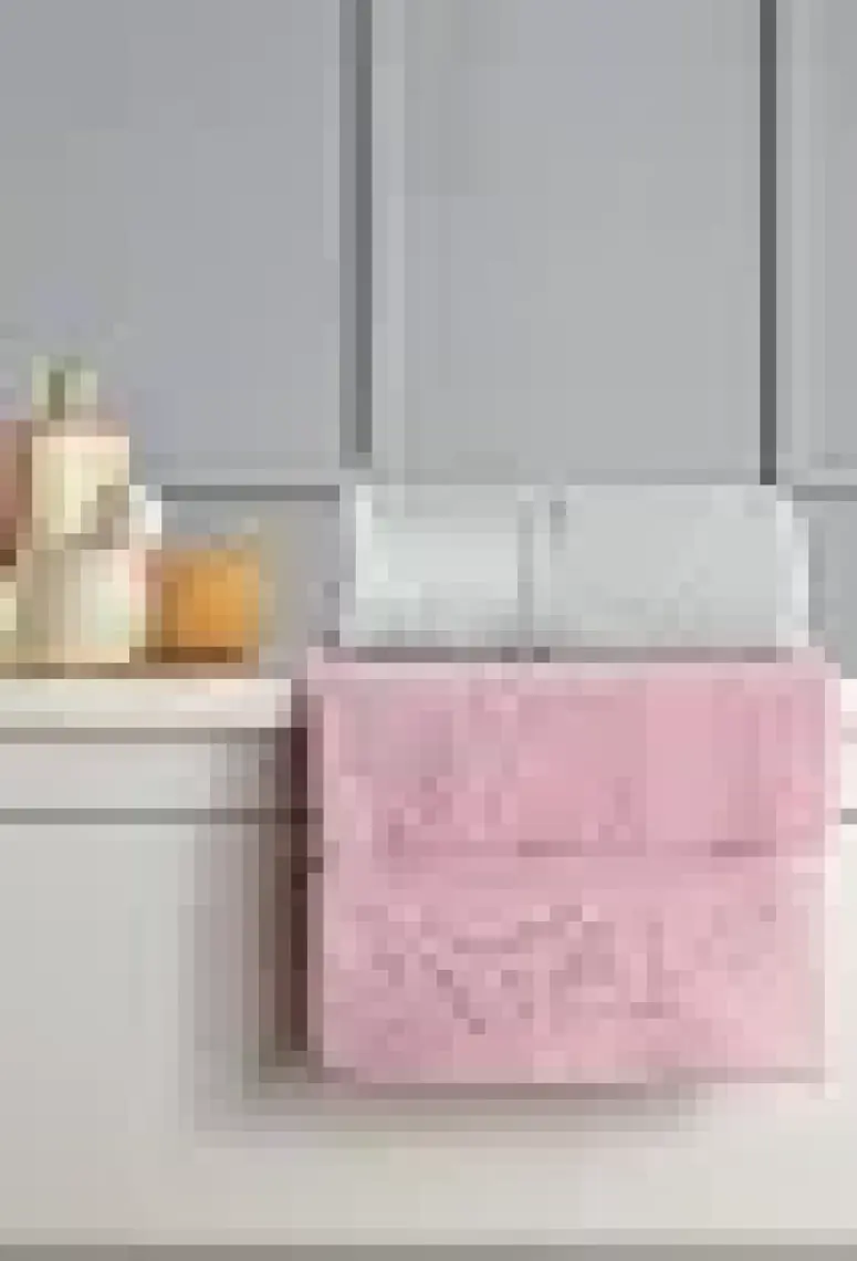 Özdilek Ditsy Aile Bornoz Seti - Pembe - Gri