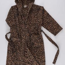 | Panthera | %100 Pamuk Leopar Desenli Kadife Bornoz