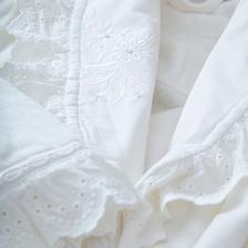 Ecocotton Elsa Aile Bornoz Seti  Organik Pamuk Nakışlı Krem/krem - M/l