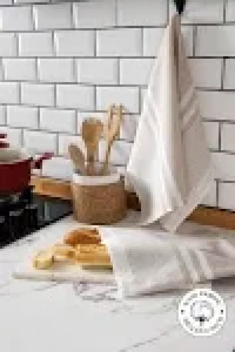 Vionel Home 2'li Mutfak Kurulama Bezi,  Pamuk Yüksek Su Emici, Beslenme Örtüsü, Çok Amaçlı Servis Peçetesi 45 x 60 cm