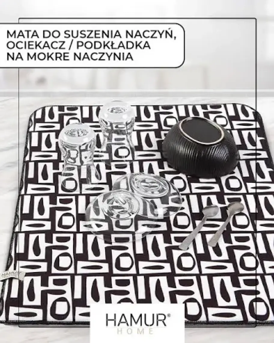 Hamur Bulaşık Kurutma Matı 42X50 cm Pedi Kurulama Bezi Örtüsü MF-074