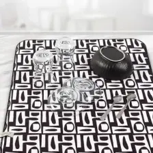 Hamur Bulaşık Kurutma Matı 42X50 cm Pedi Kurulama Bezi Örtüsü MF-074